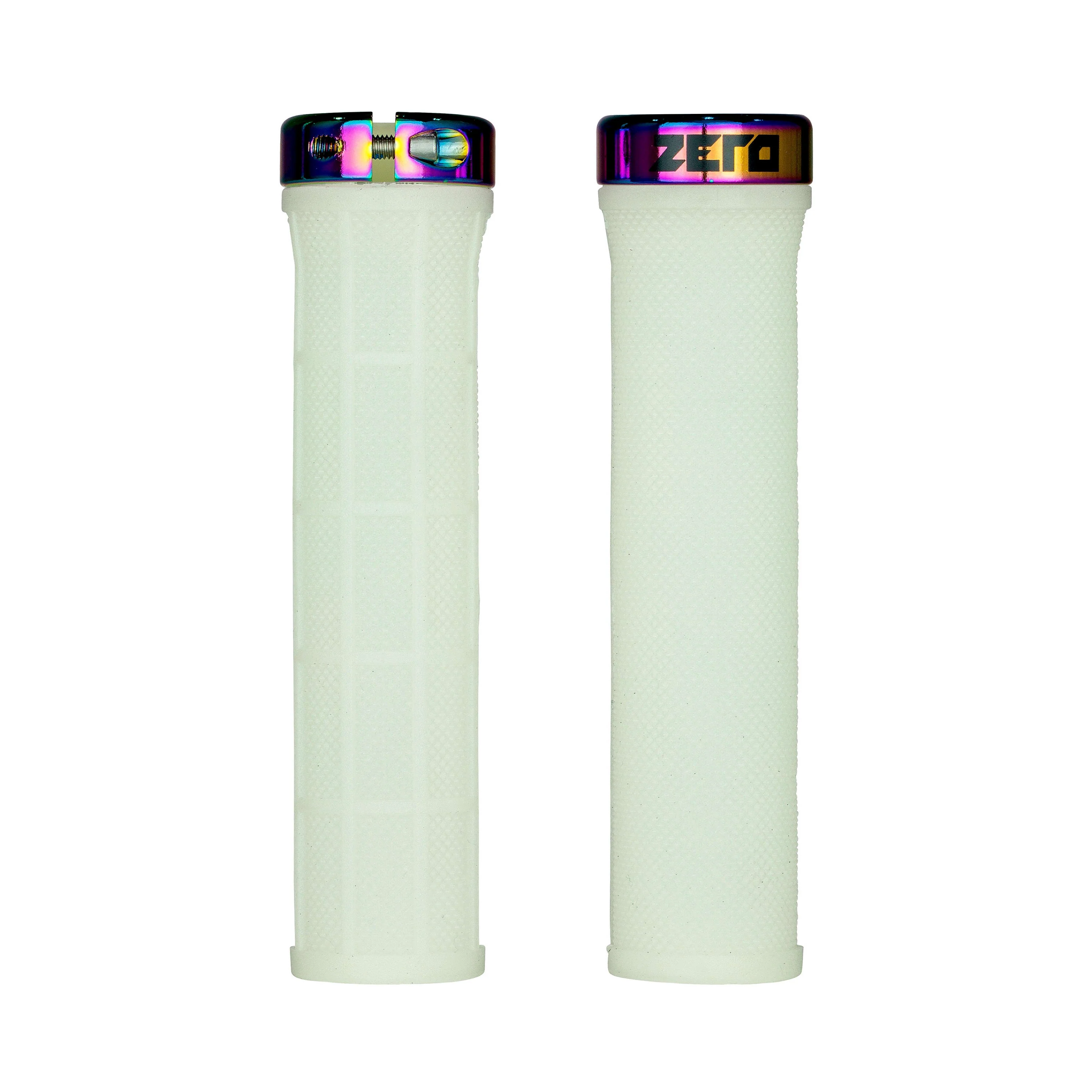 Zero Billy T Taperlock Grips - Green / Chrome - Image 2