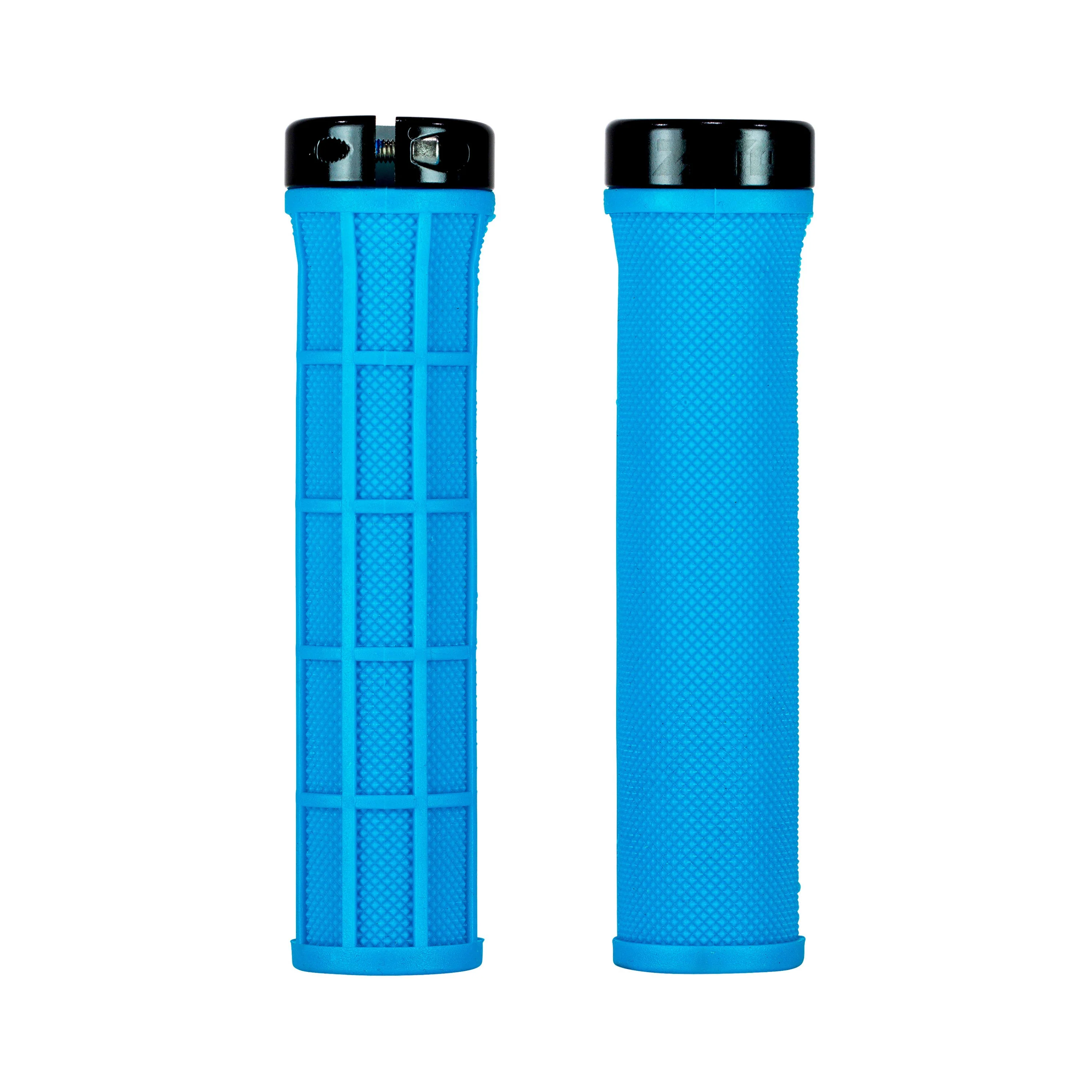 Zero Billy T Taperlock Grips - Neon Blue / Black - Image 2