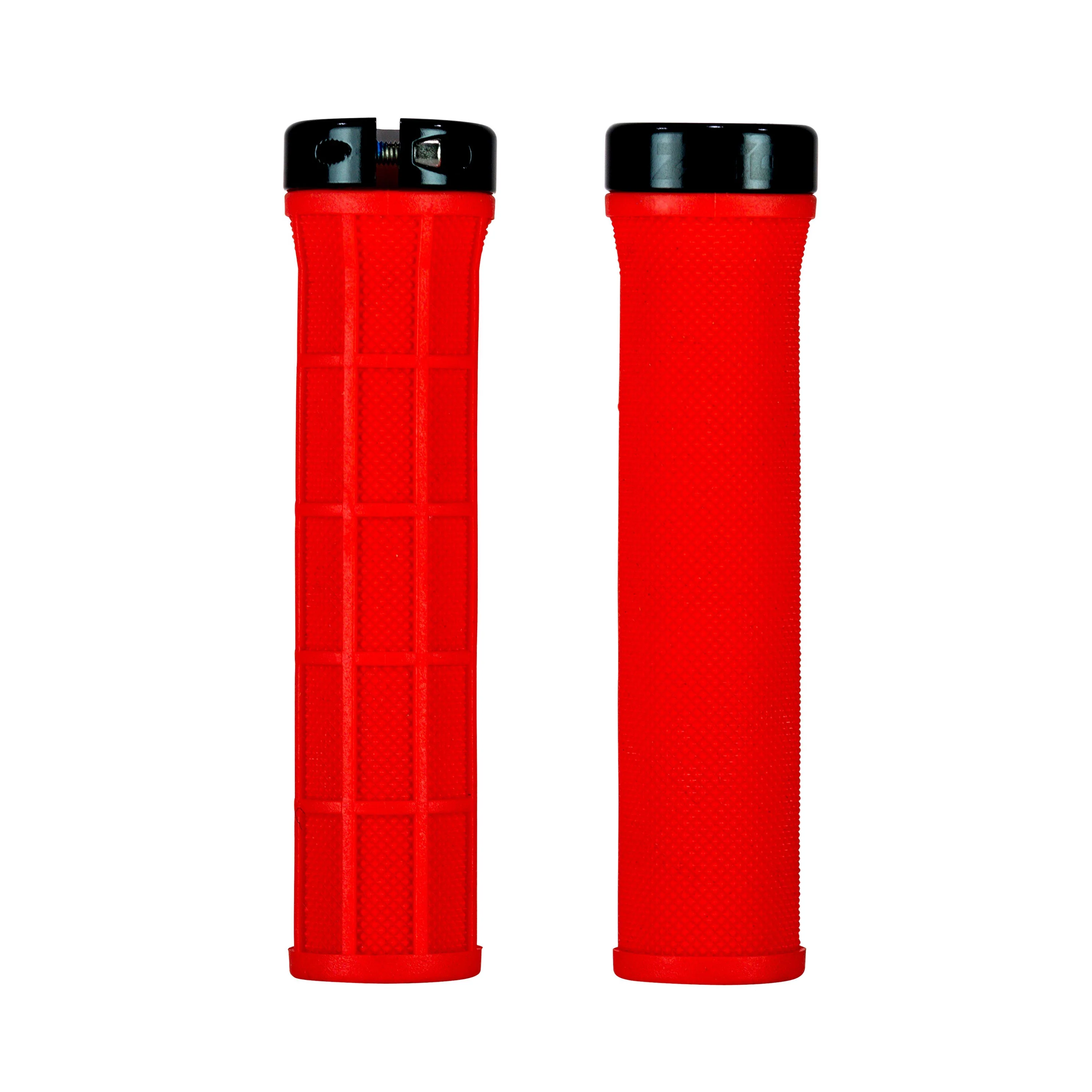 Zero Billy T Taperlock Grips - Neon Red / Black - Image 2